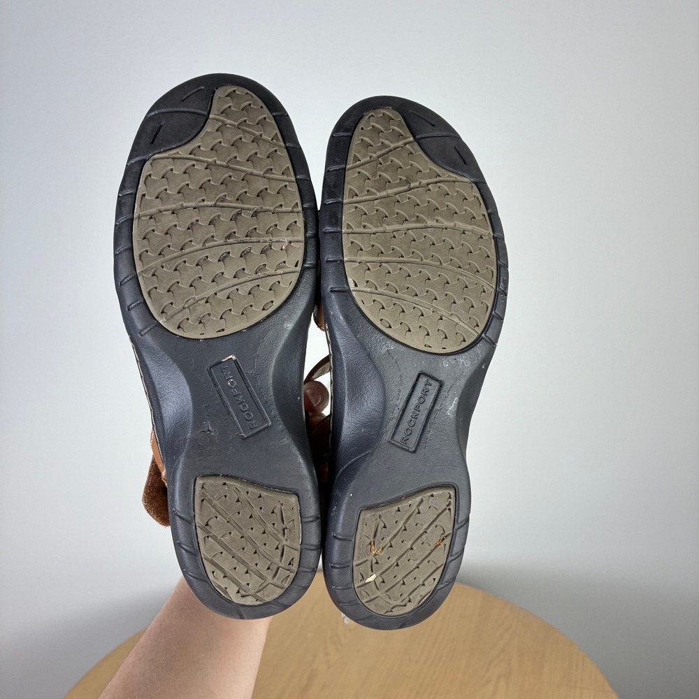 Rockport Cobb Hill Womens Tan Leather Fisherman Sandals Mary Jane Women's 6.5 - Picture 7 of 7